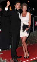 Chantelle Houghton and Rav Wilding on the red carpet